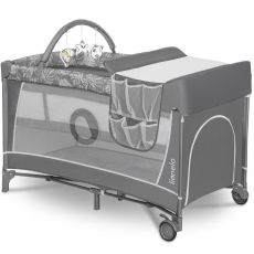 Дитячий манеж Lionelo Flower GREY STONE
